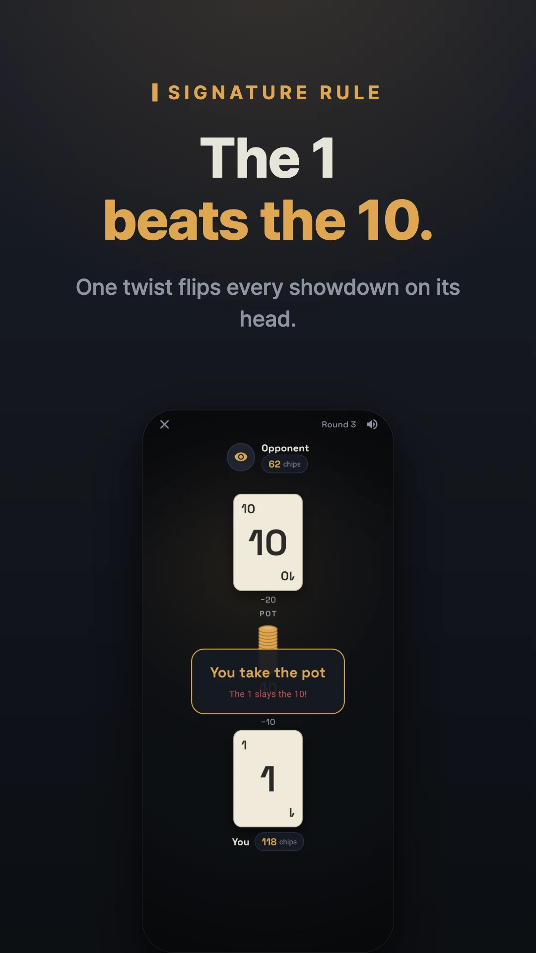 Blind Duel: 1 Card Bluff Game screenshot